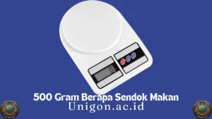 500 Gram Berapa Sendok Makan