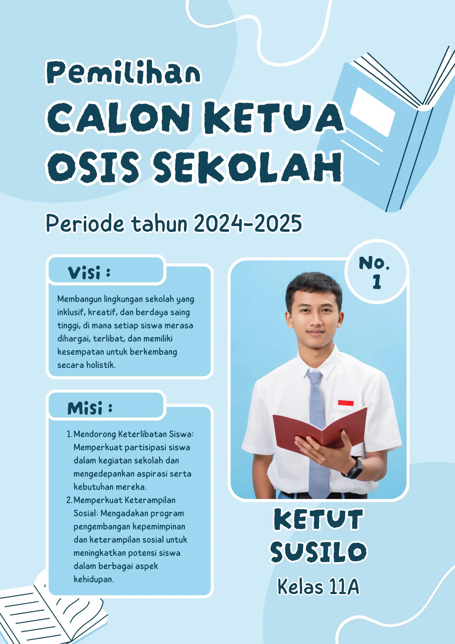 Poster Calon Ketua OSIS