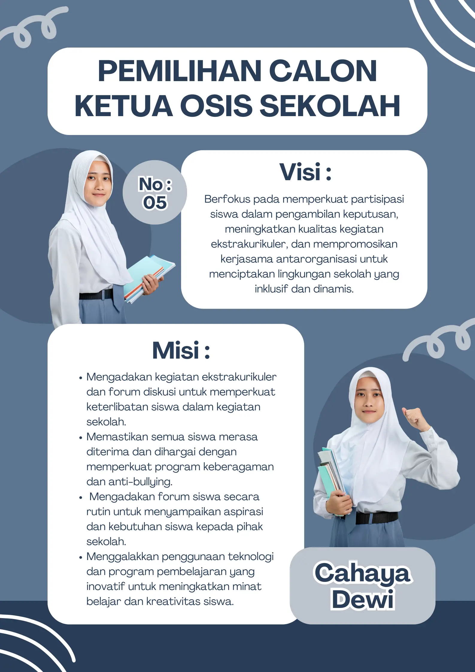 Poster Calon Ketua OSIS