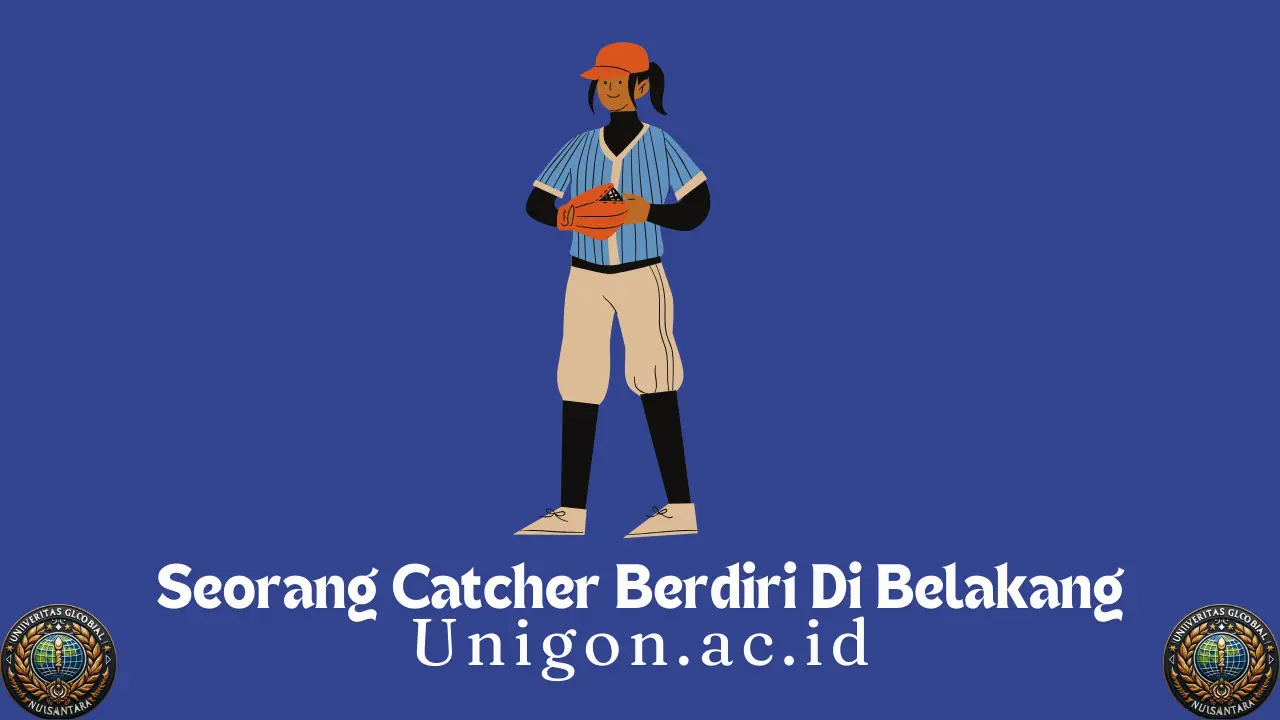 Seorang Catcher Berdiri Di Belakang