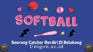 Seorang Catcher Berdiri Di Belakang