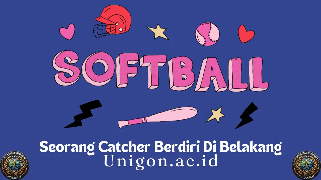 Seorang Catcher Berdiri Di Belakang