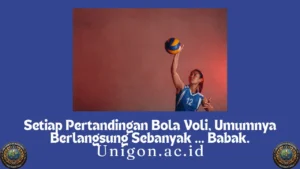 Setiap Pertandingan Bola Voli, Umumnya Berlangsung Sebanyak … Babak