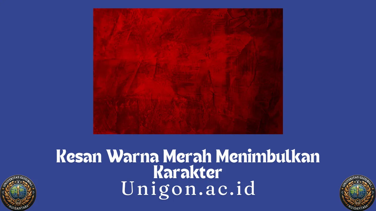 Kesan Warna Merah Menimbulkan Karakter